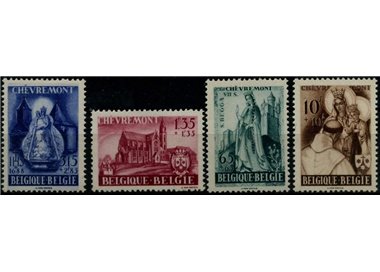 BELGIO 1948 Pro Abbazia di Chèvremont 4v MH*
