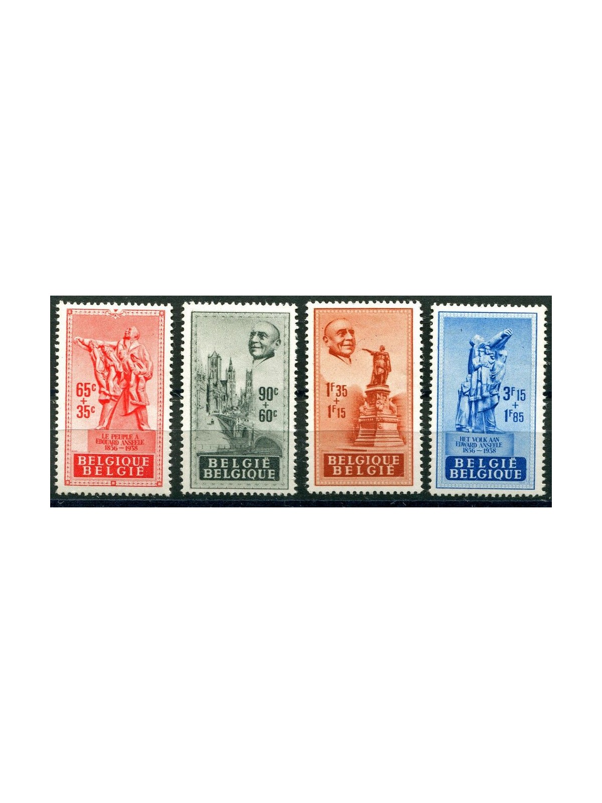 BELGIUM 1948 Pro Edward Anseele Foundation 4v MNH**