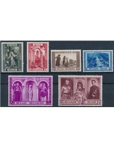 BELGIO 1939 Abbazia di Orval 6v MH*