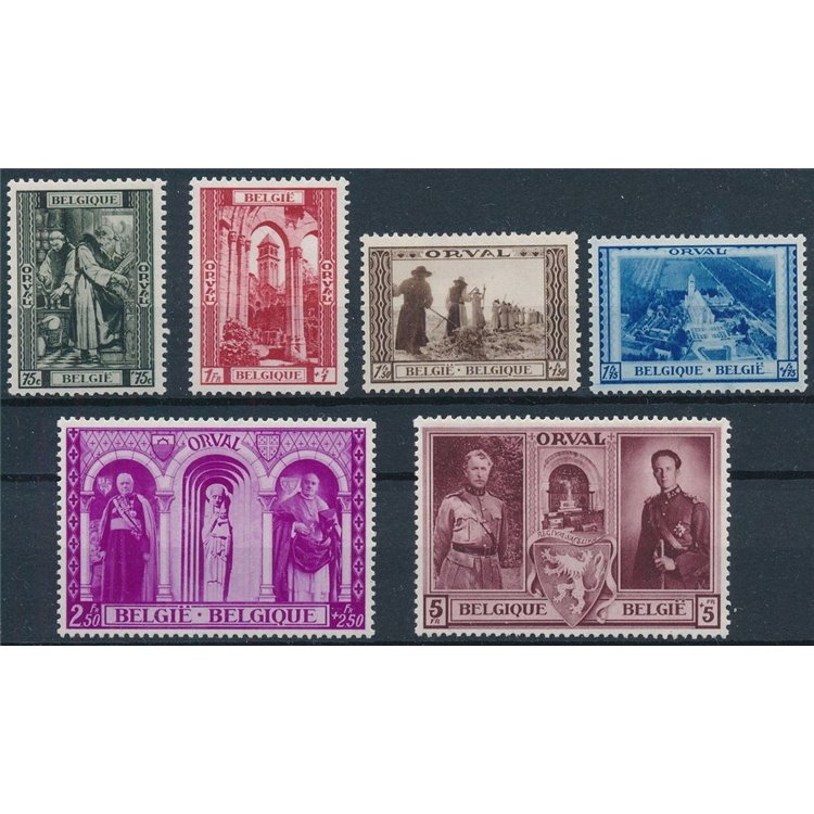 BELGIUM 1939 Orval Abbey 6v MH*