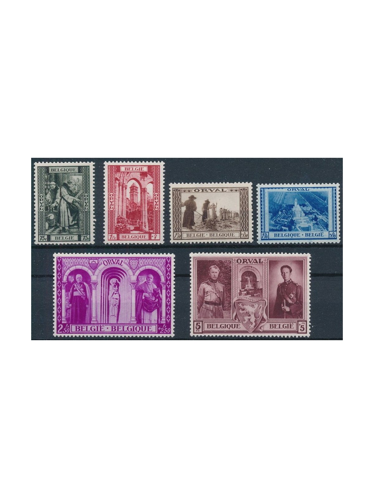 BELGIO 1939 Abbazia di Orval 6v MH*