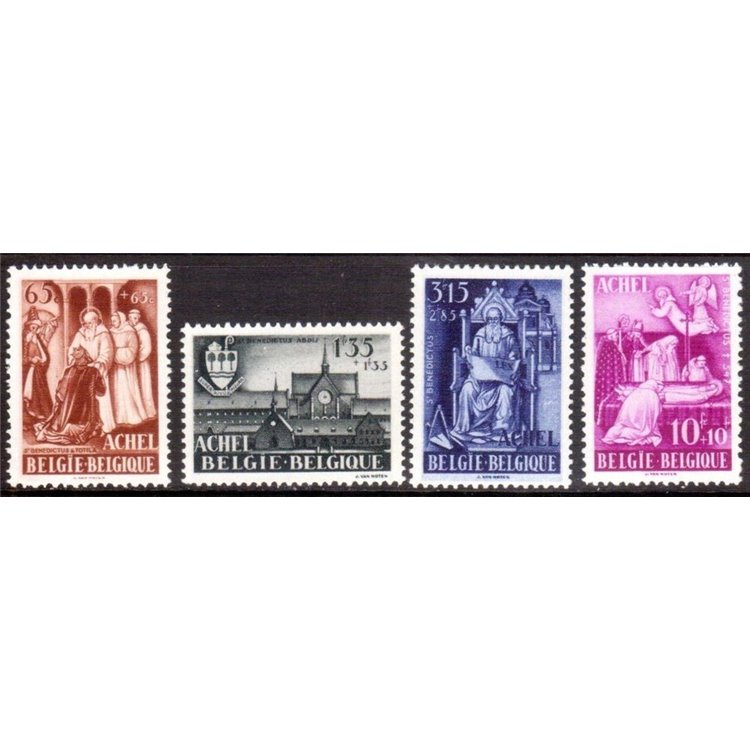 BELGIUM 1948 Pro Achel Abbey 4v MNH**