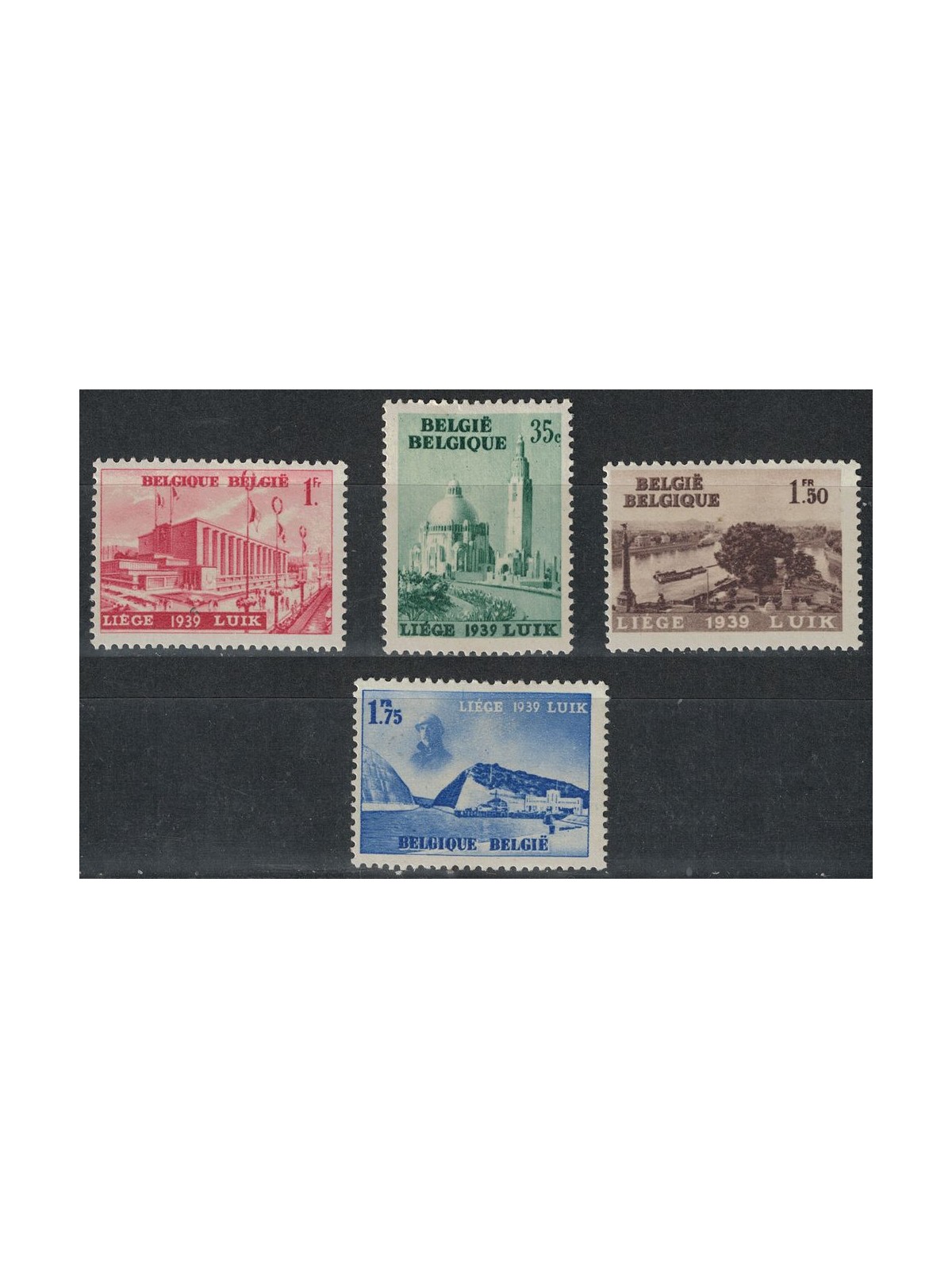 BELGIUM 1938 Propaganda for the Water Exhibition 4v MNH**