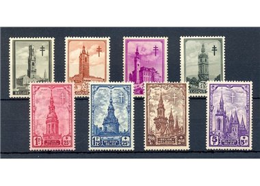 BELGIUM 1939 Pro antituberculosis works 8v MH*
