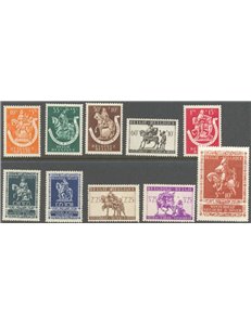 BELGIO 1942 Soccorso invernale 10v MNH**