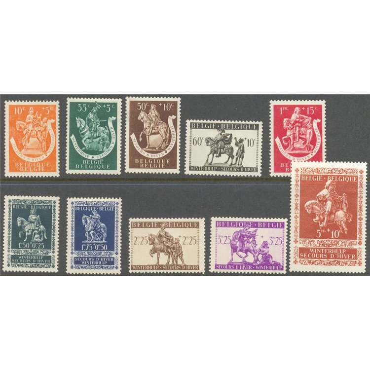 BELGIO 1942 Soccorso invernale 10v MNH**