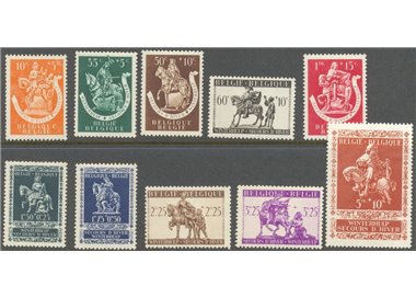 BELGIUM 1942 Winter relief 10v MNH**