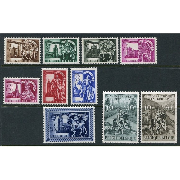 BELGIO 1943 Soccorso invernale 10v MNH**