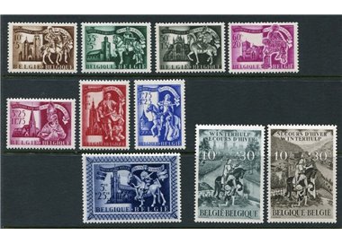 BELGIO 1943 Soccorso invernale 10v MNH**