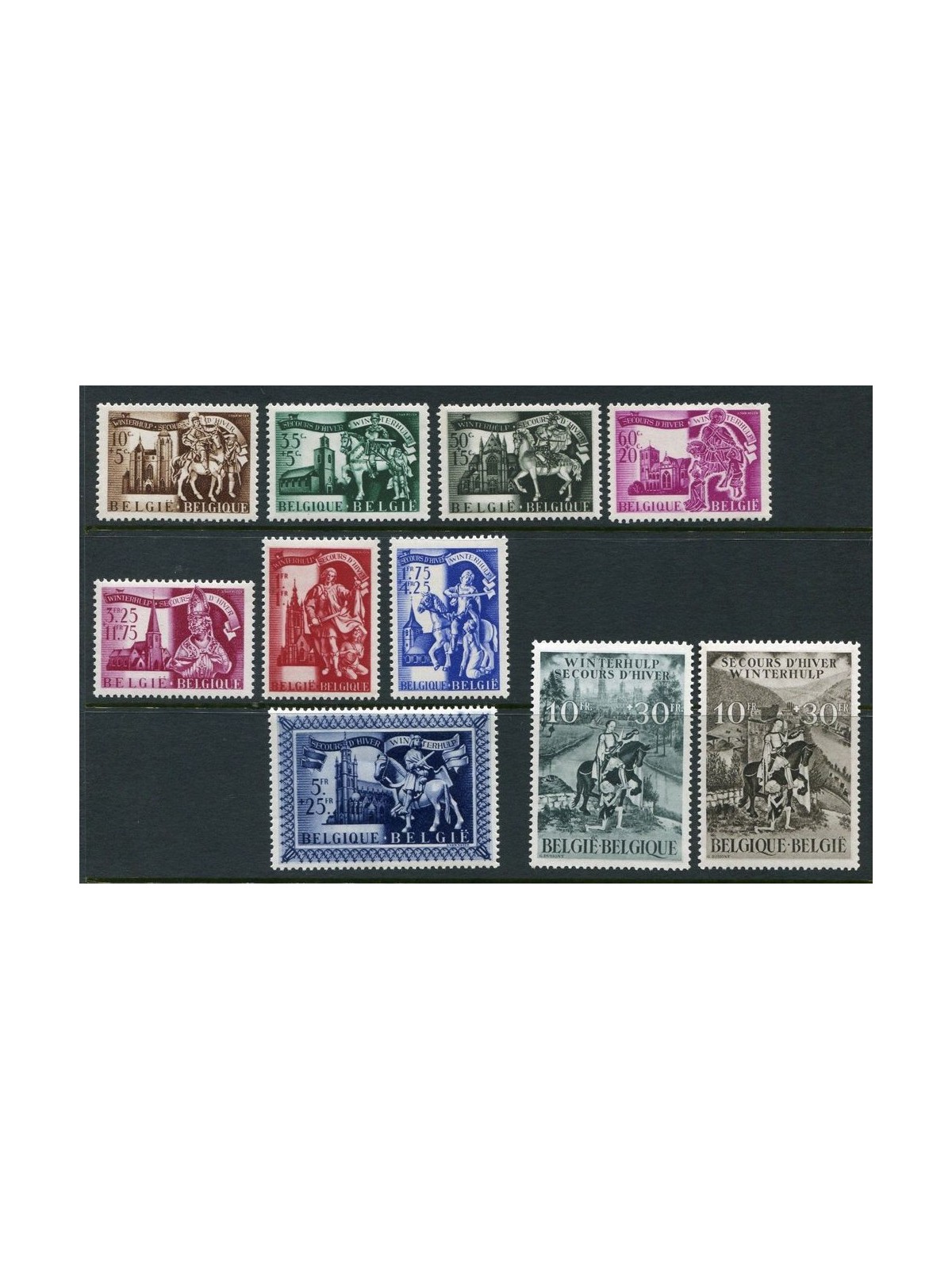 BELGIUM 1943 Winter relief 10v MNH**