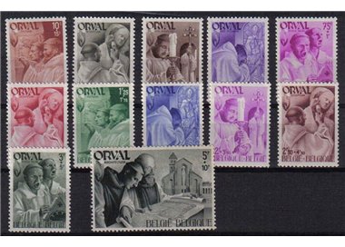 BELGIO 1941 Abbazia di Orval 12v MNH**
