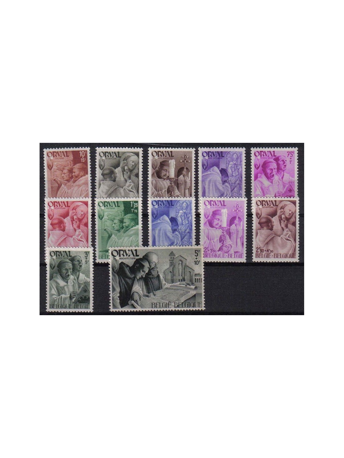 BELGIO 1941 Abbazia di Orval 12v MNH**