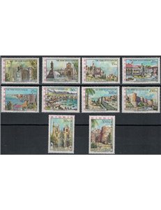 CIPRO TURCA 1975 Monumenti e vedute 10v MNH**