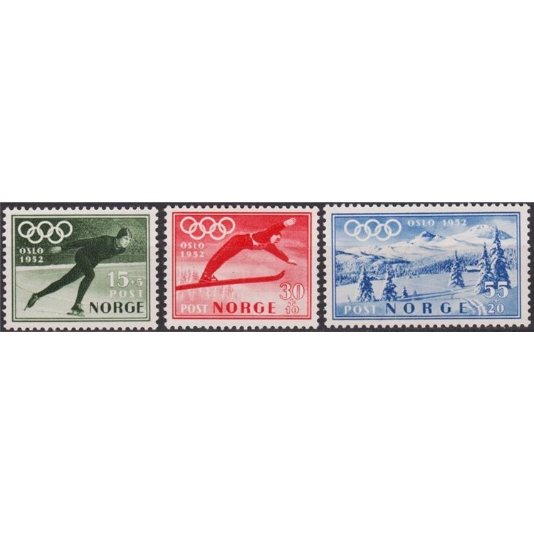 NORWAY 1951 Propaganda for the Olympics 3v MNH**