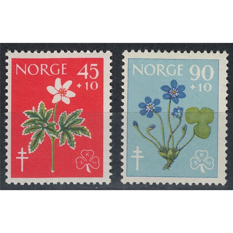NORWAY 1960 Pro tuberculosis, flowers 2v MH*