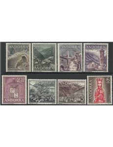 ANDORRA SPANISH 1963-64 Various subjects 8v MNH**