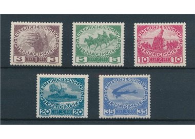 AUSTRIA 1915 Pro orfani di guerra 5v MH*