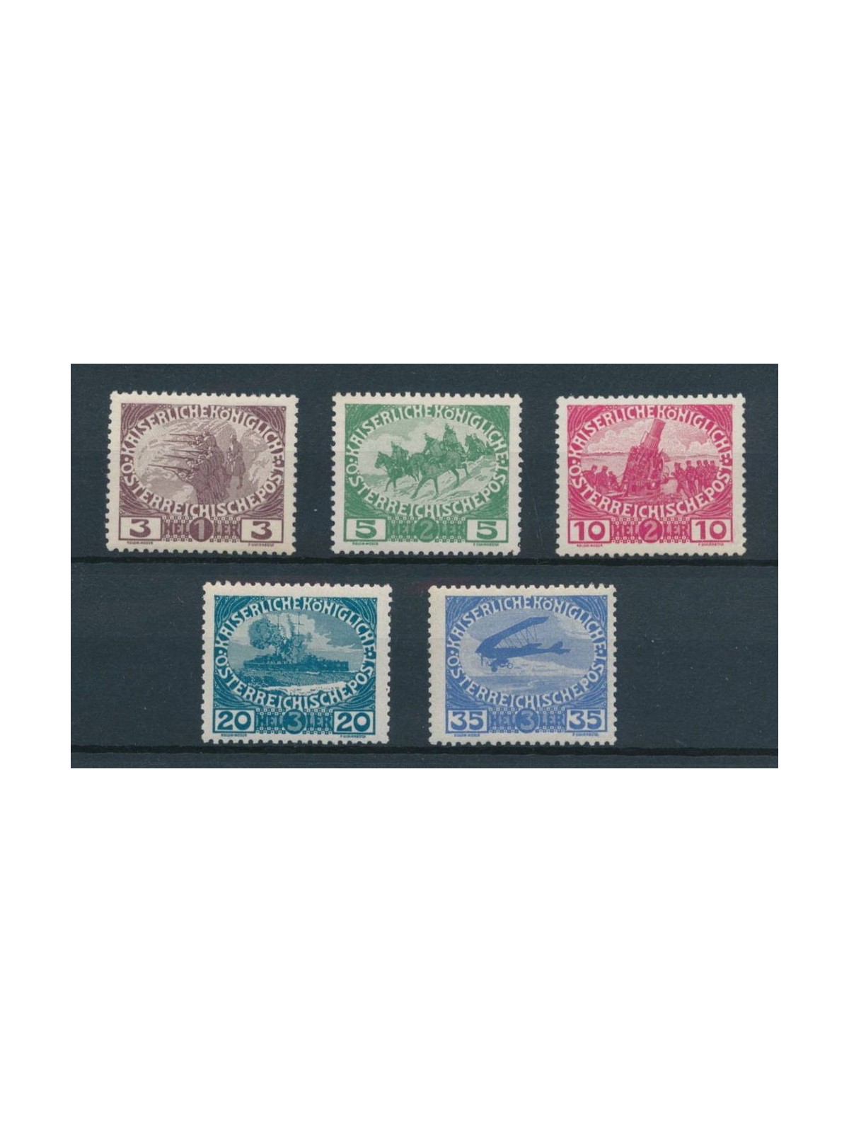 AUSTRIA 1915 Pro orfani di guerra 5v MH*