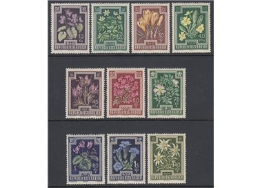 AUSTRIA 1948 Flowers, anti-tuberculosis works 10v MNH**