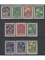 AUSTRIA 1948 Fiori, opere antitubercolari 10v MNH**