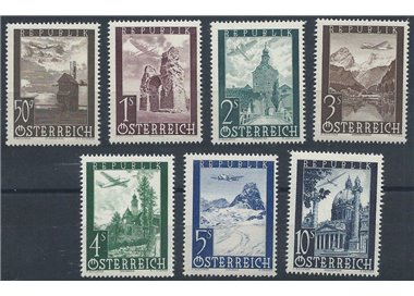 AUSTRIA 1947 Posta aerea 7v MNH**