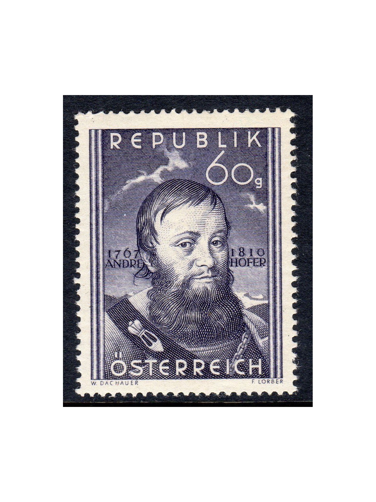 AUSTRIA 1950 Andreas Hofer MNH**