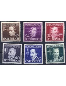 AUSTRIA 1936 Tecnici e inventori 6v MH*