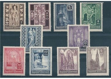 AUSTRIA 1946 St. Stephen's Cathedral 10v MNH**