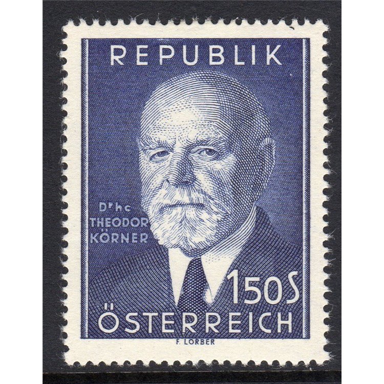 AUSTRIA 1953 Theodor Korner MNH**