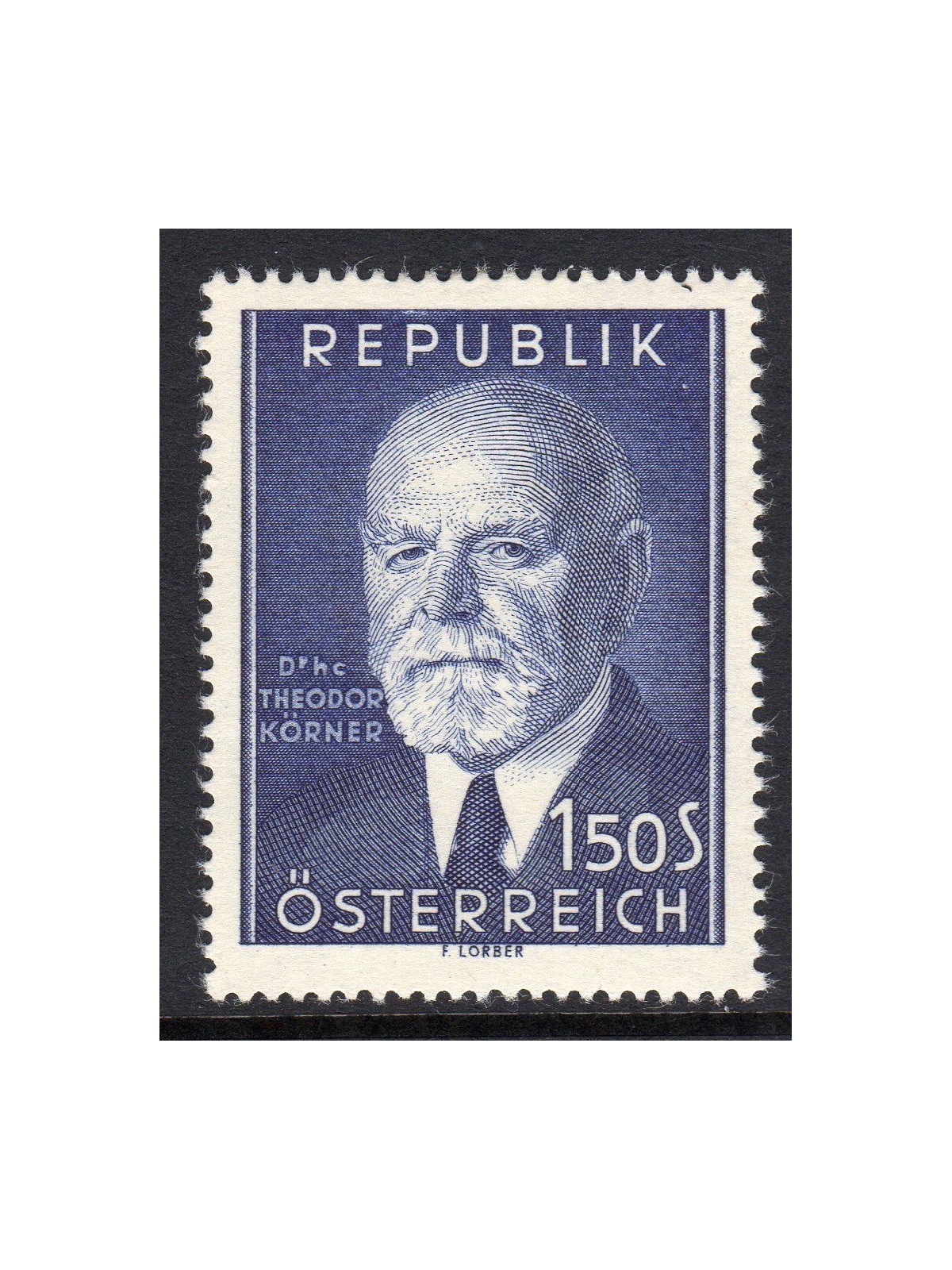 AUSTRIA 1953 Theodor Korner MNH**
