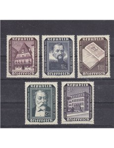 AUSTRIA 1953 Pro Evangelical School of Vienna 5v MNH**