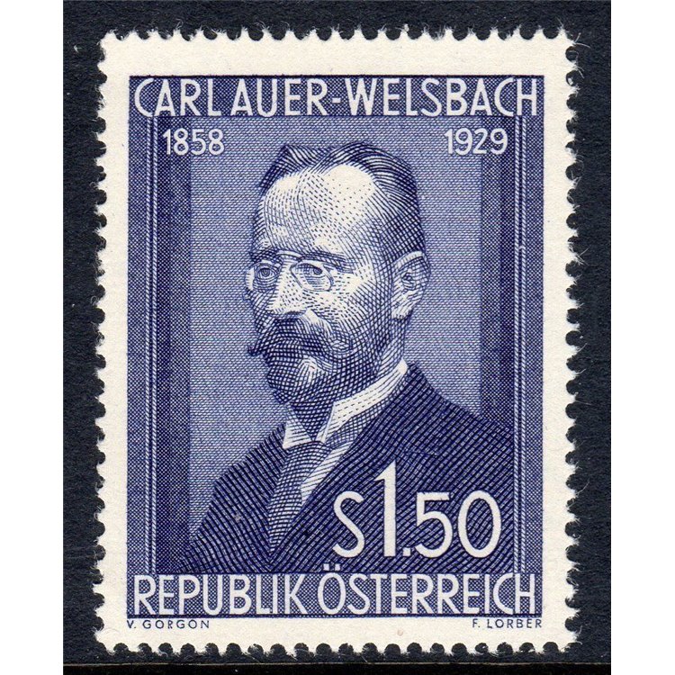 AUSTRIA 1954 Carl Auer Welsbach MNH**
