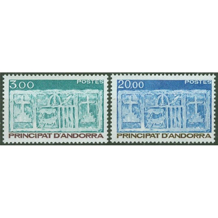 ANDORRA FRANCESE 1984 Primo stemma di Andorra 2v MNH**