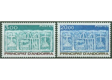 ANDORRA FRENCH 1984 First coat of arms of Andorra 2v MNH**