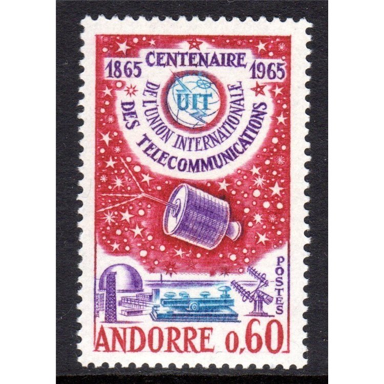 FRENCH ANDORRA 1965 Centenary Uit 1v MNH**