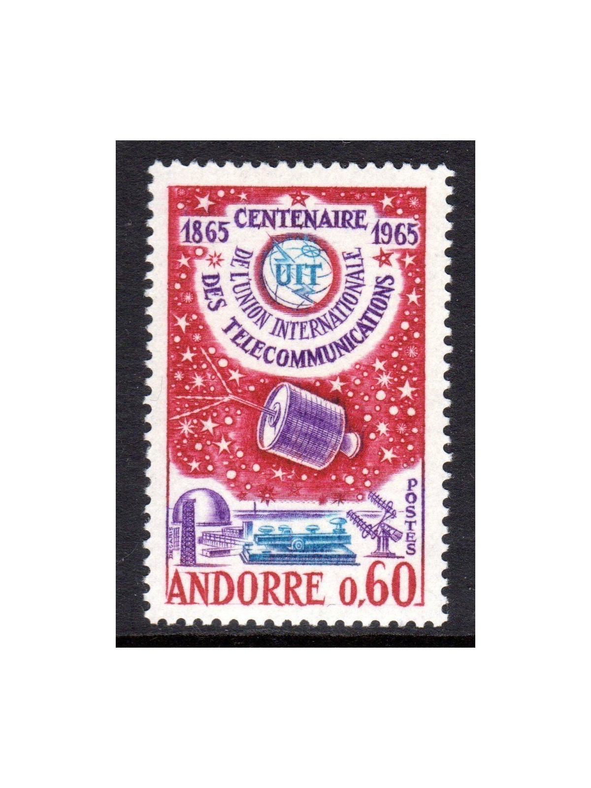 FRENCH ANDORRA 1965 Centenary Uit 1v MNH**