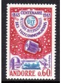 FRENCH ANDORRA 1965 Centenary Uit 1v MNH**