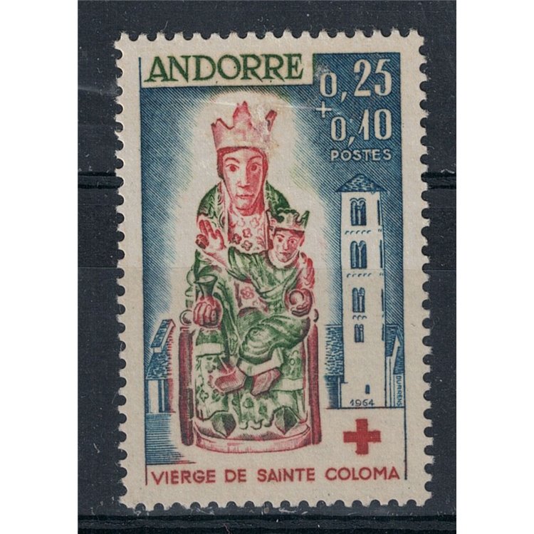 ANDORRA FRANCESE 1964 Pro Croce Rossa MNH**