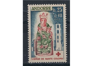 ANDORRA FRENCH 1964 Pro Red Cross MNH**