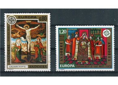 FRENCH ANDORRA 1975 Europe 2v MNH**