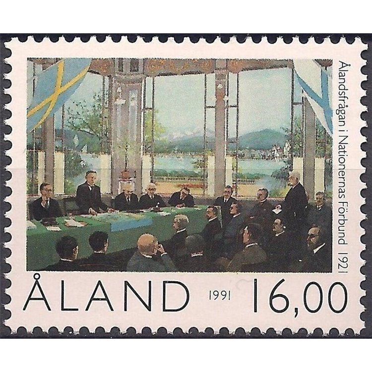 ALAND 1991 Anniversario autonomia, indipendenza 1v MNH**