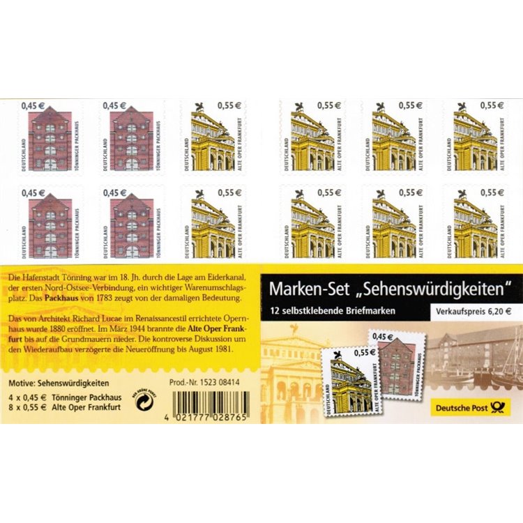 GERMANY FRG 2002 Curiosities, ordinary series booklet MNH**