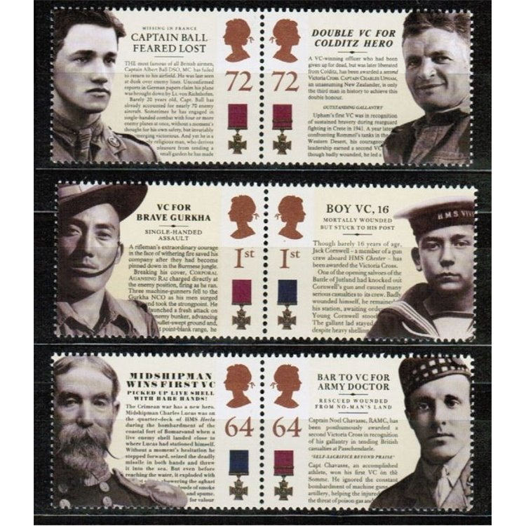 GREAT BRITAIN 2006 Victoria Cross 6v MNH**