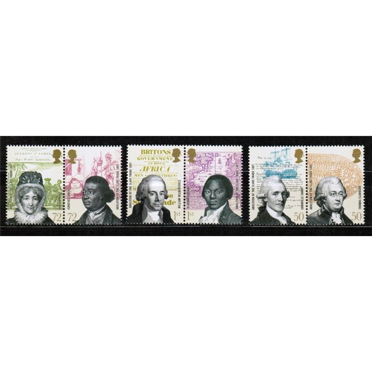 GREAT BRITAIN 2007 Abolition of the Slave Trade 6v MNH**