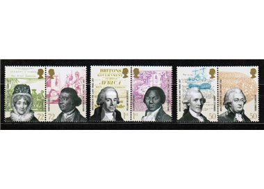 GREAT BRITAIN 2007 Abolition of the Slave Trade 6v MNH**
