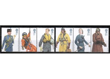 GREAT BRITAIN 2008 British military uniforms 6v MNH**