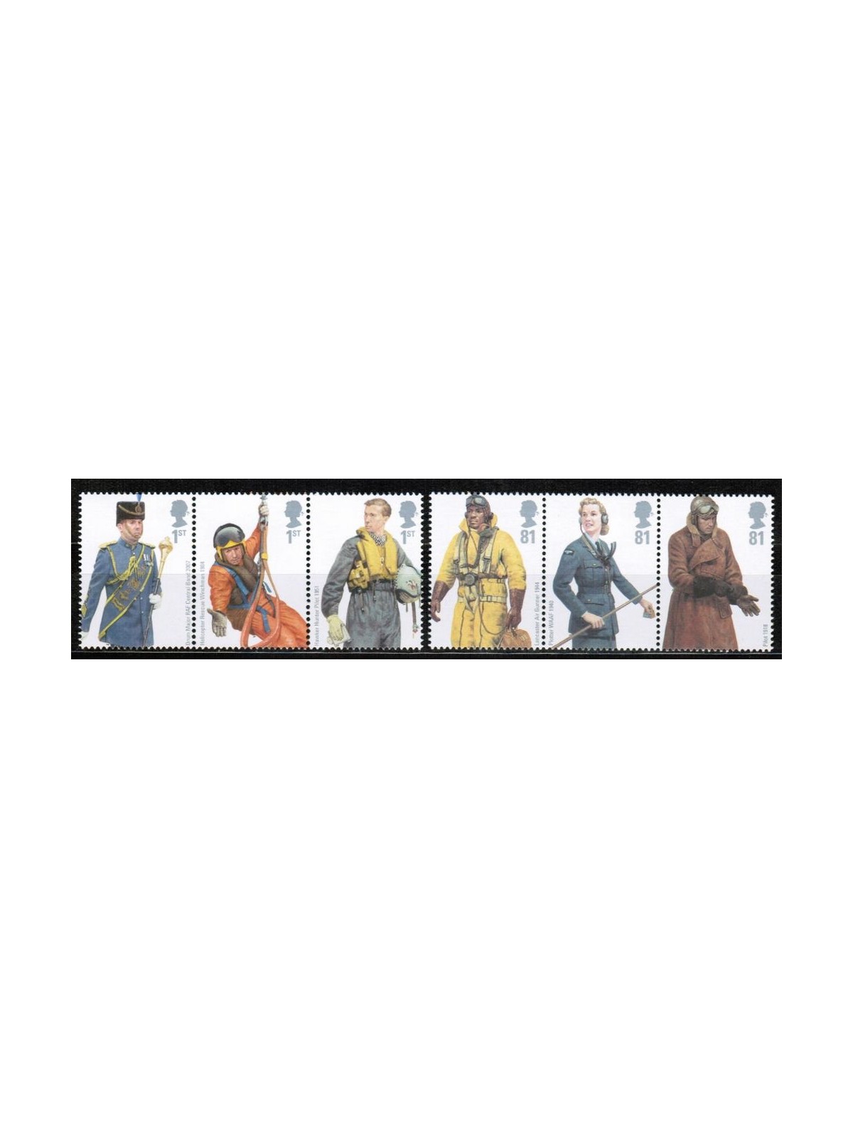 GREAT BRITAIN 2008 British military uniforms 6v MNH**
