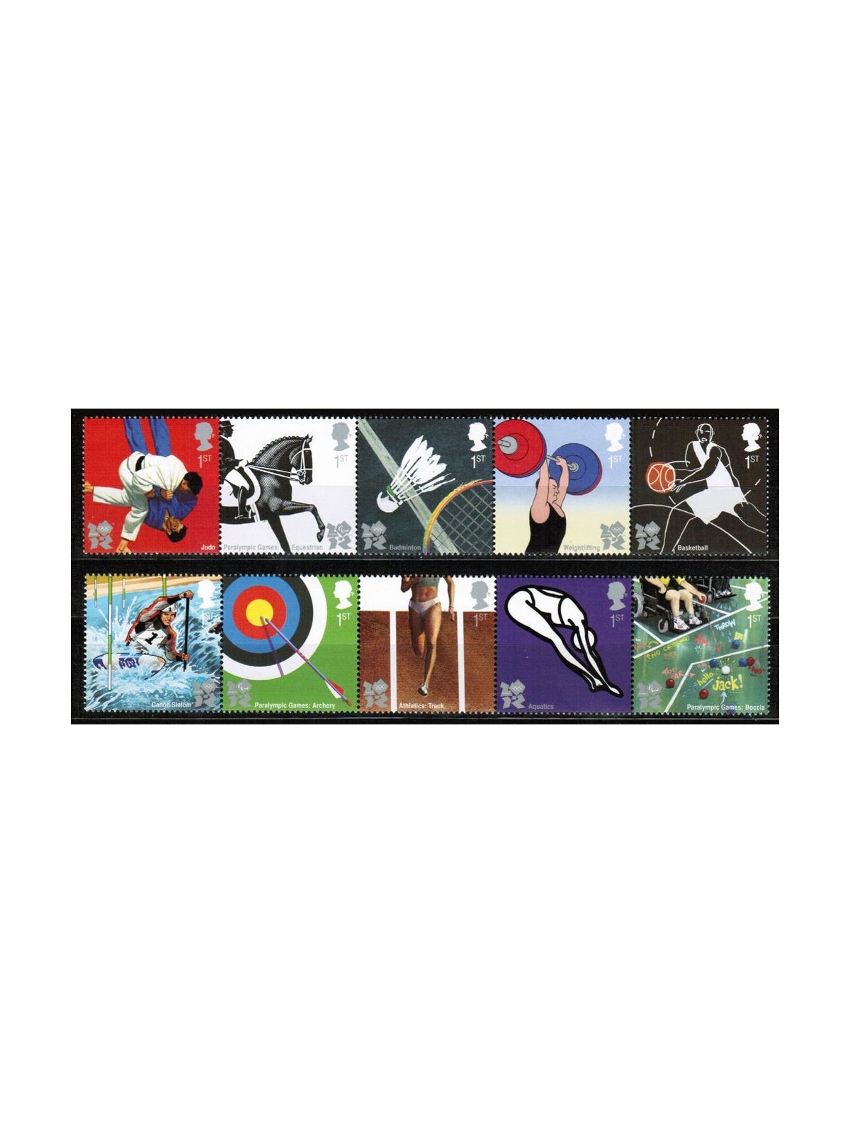 GREAT BRITAIN 2009 Olympic and Paralympic Games 10v MNH**