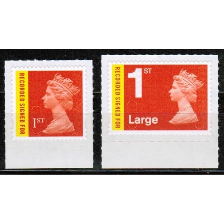 GRAN BRETAGNA 2009 Elisabetta II Recorded Signed For 2v MNH**
