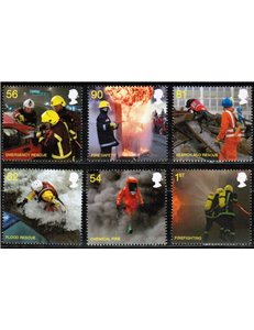 GRAN BRETAGNA 2009 Vigili del fuoco 6v MNH**